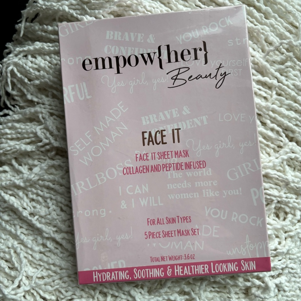 NWT Empow(her) Beauty 5 Piece Face Mask Set